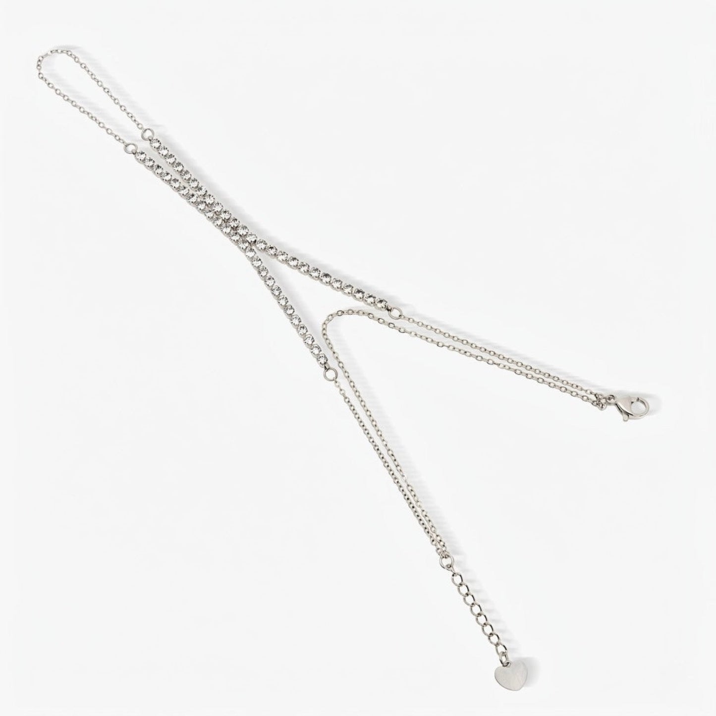 Frosted Tennis Hand Chain - EVRYJEWELS