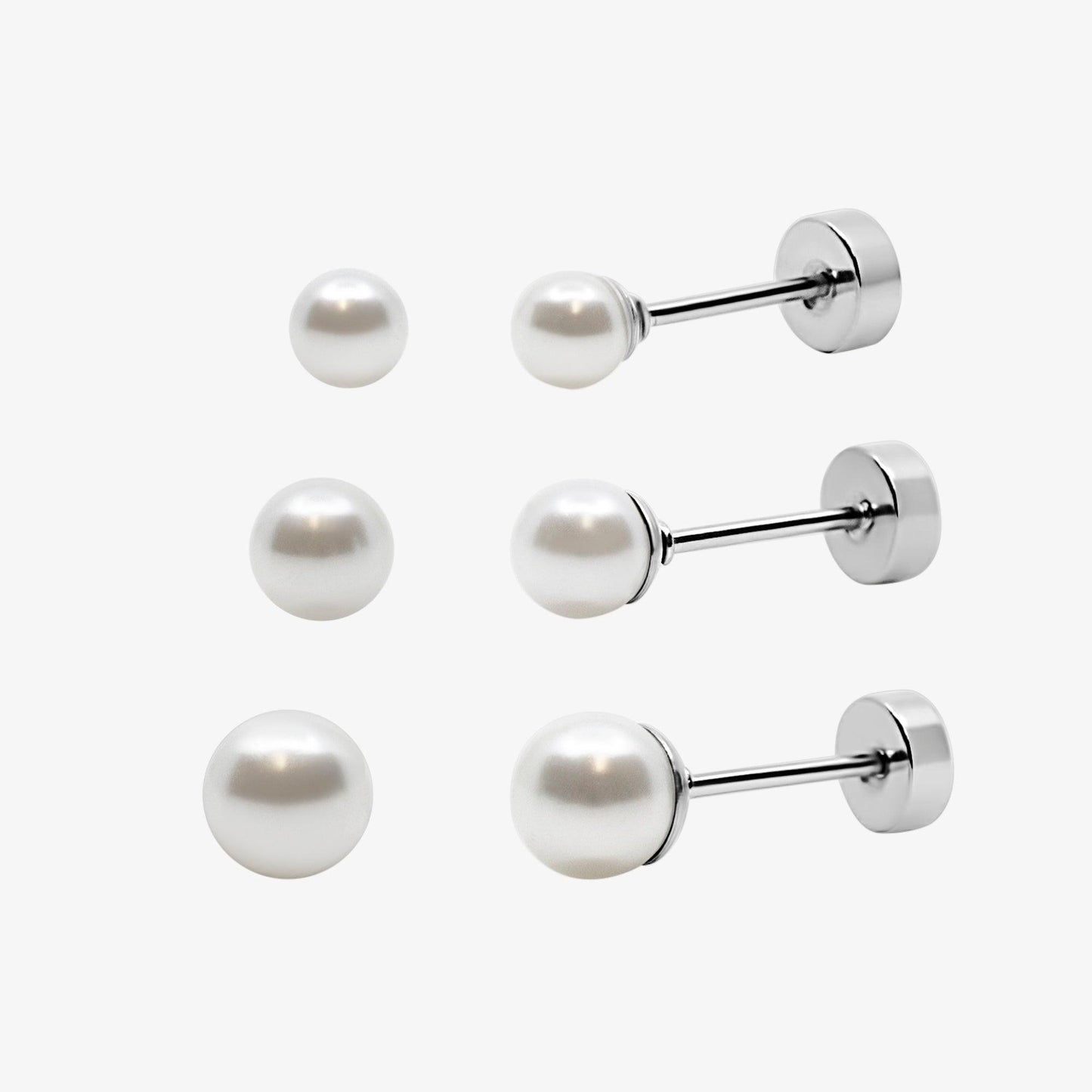 Pearl Crush Flat Back Earrings - EVRYJEWELS