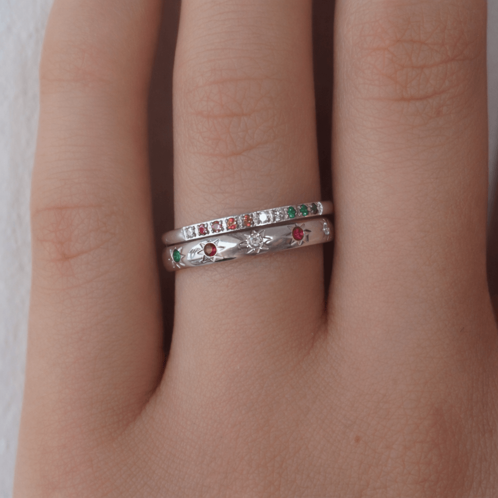 Rainbow's End Ring Set - EVRYJEWELS