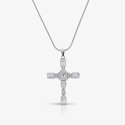 Gem Up Cross Necklace - EVRYJEWELS