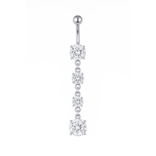 Twinkle Drop Belly Ring - EVRYJEWELS