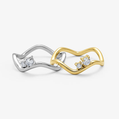 Shimmer Wave Ring - EVRYJEWELS