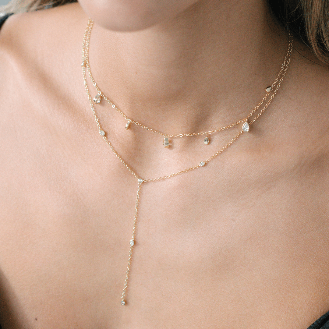 Afterglow Lariat Necklace - EVRYJEWELS