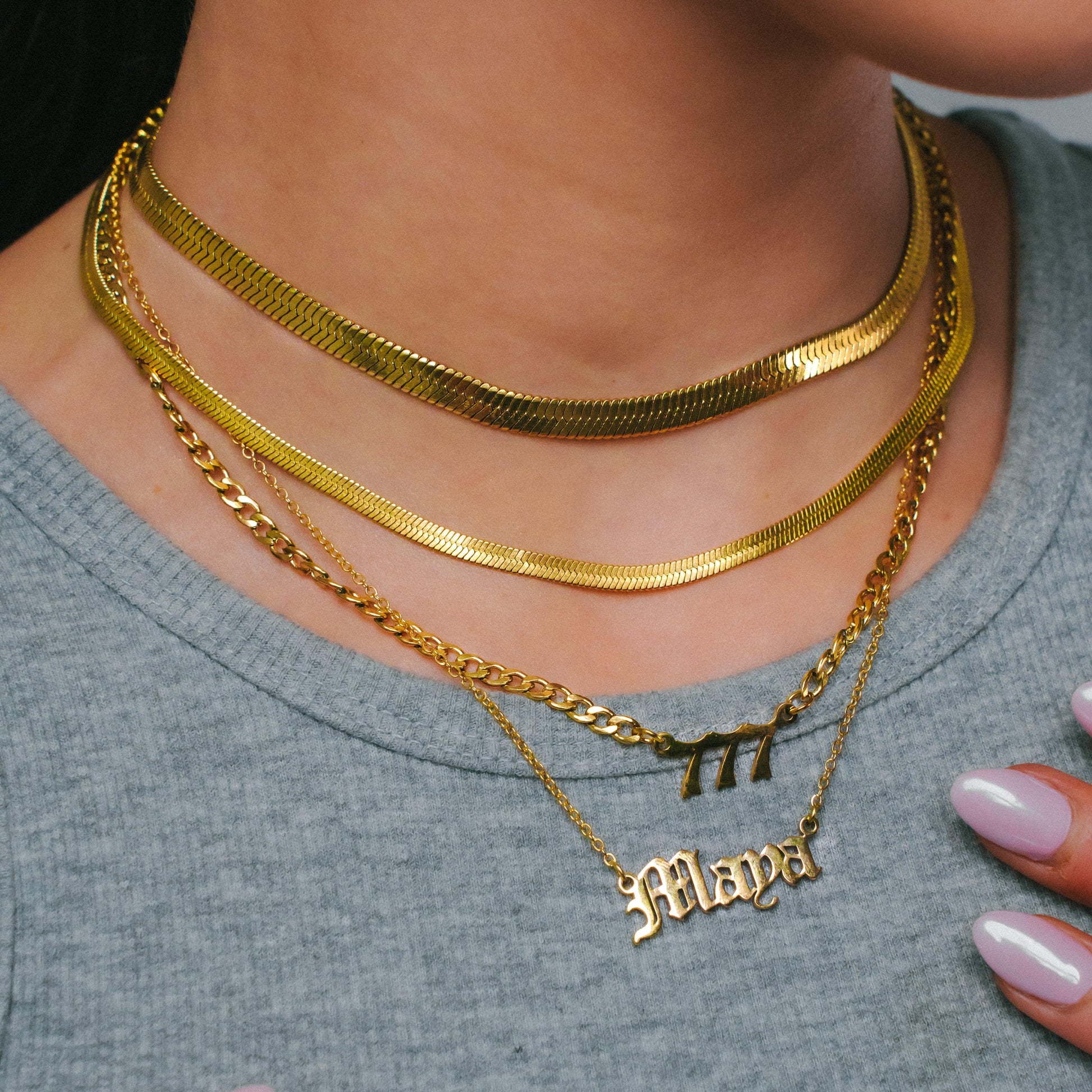 Custom/Personalized Nameplate Necklace - EVRYJEWELS