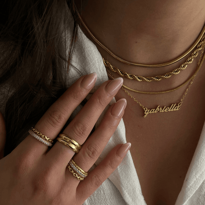 Custom/Personalized Nameplate Necklace - EVRYJEWELS