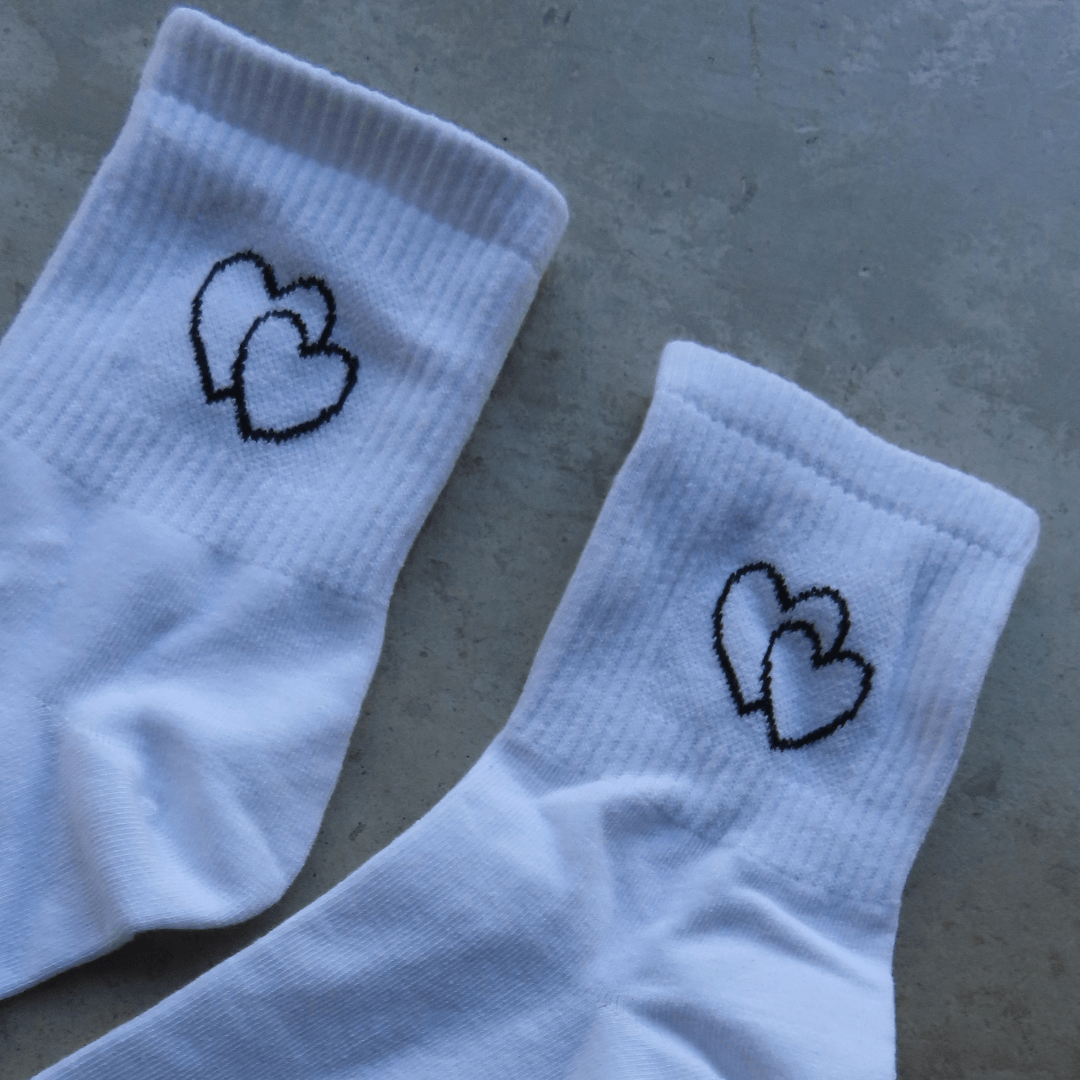 Double the Love Socks - EVRYJEWELS