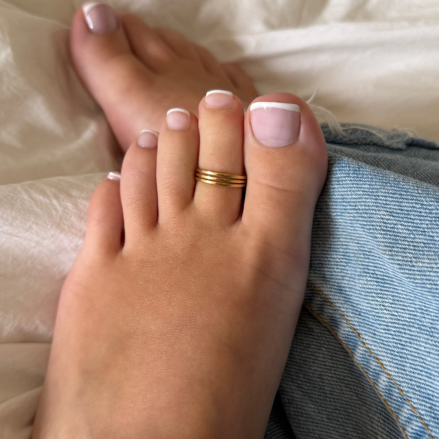 Bold Babe 2-Piece Toe Rings Set - EVRYJEWELS