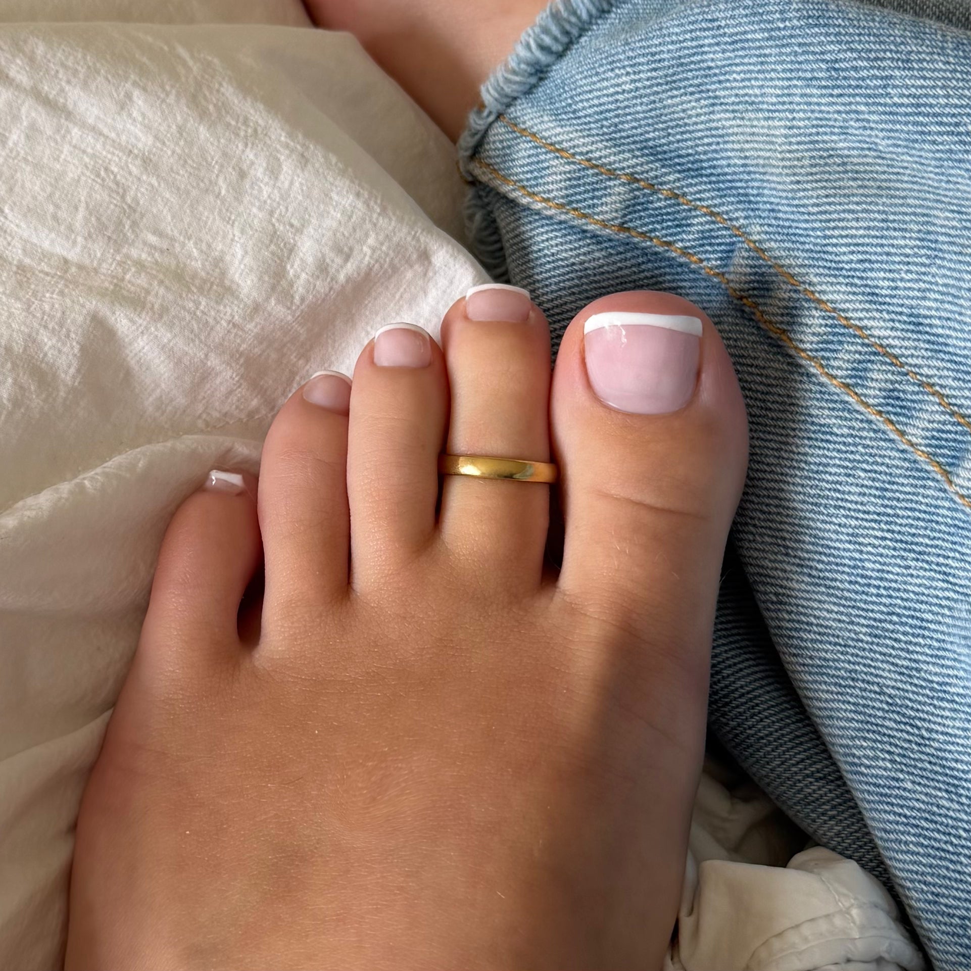 Bare Glow 3-Piece Toe Rings Set - EVRYJEWELS