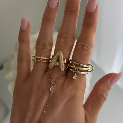 Divine Darling Cross Ring - EVRYJEWELS