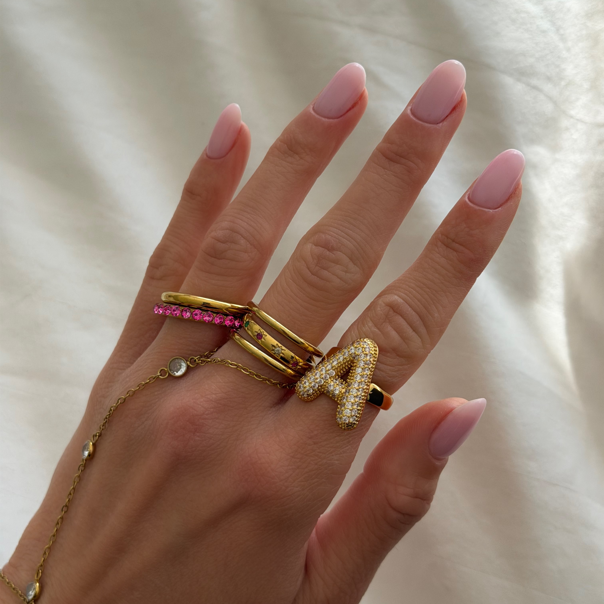 Rosie Glow Stacked Ring - EVRYJEWELS