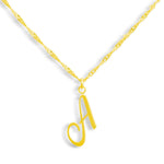 Golden Letter Necklace - EVRYJEWELS