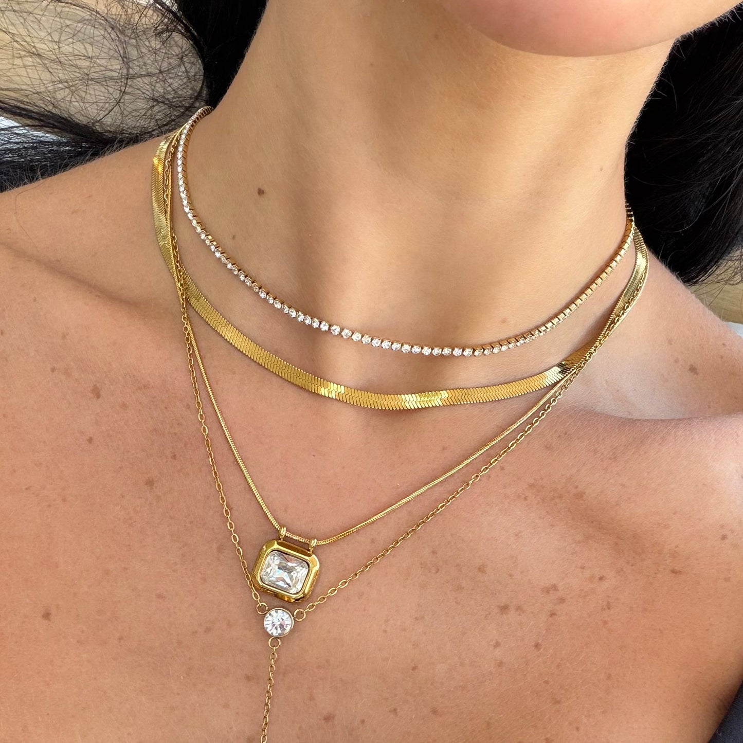 Nena Tennis Necklace - EVRYJEWELS