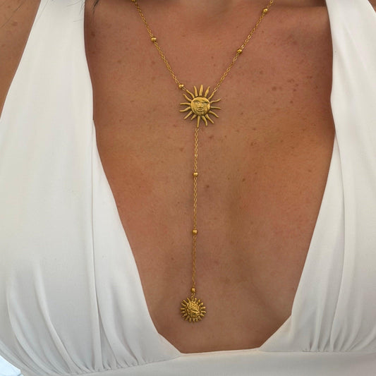 Sunny Glow Lariat Necklace - EVRYJEWELS