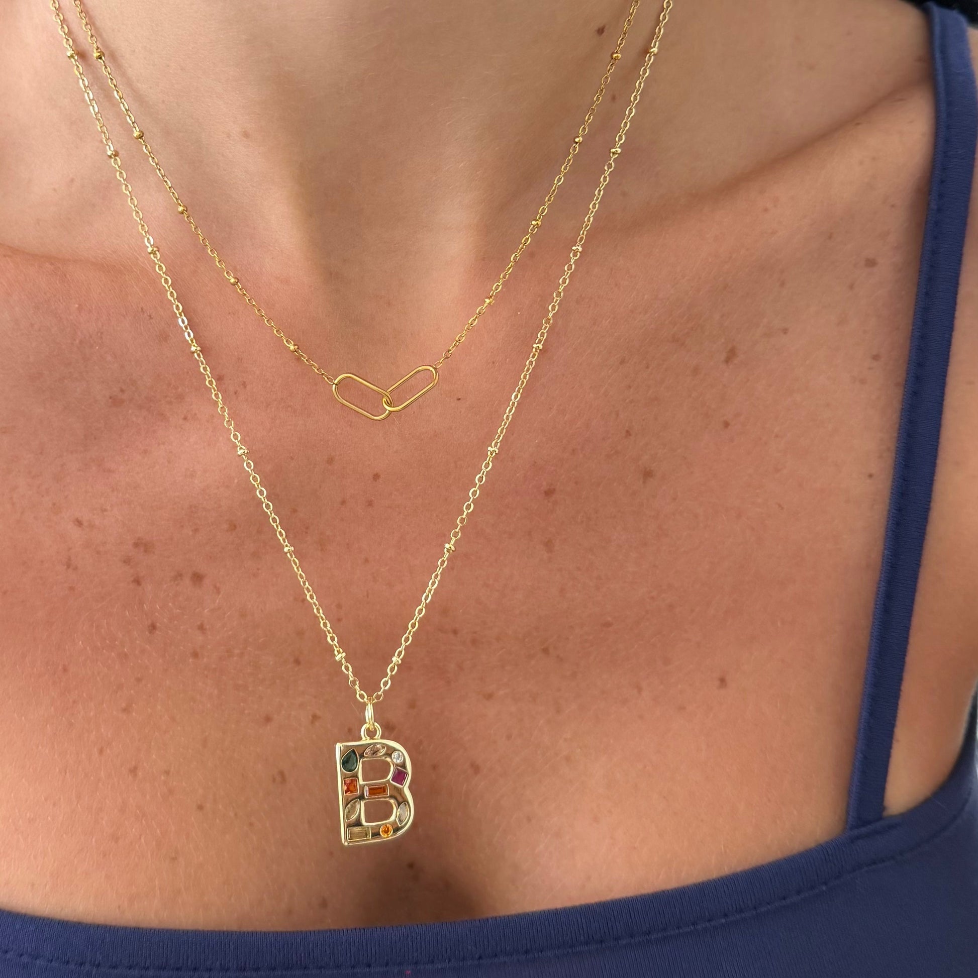 Bright Babe Initial Necklace - EVRYJEWELS