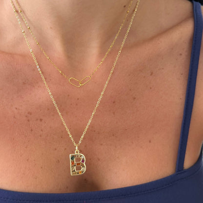 Bright Babe Initial Necklace - EVRYJEWELS