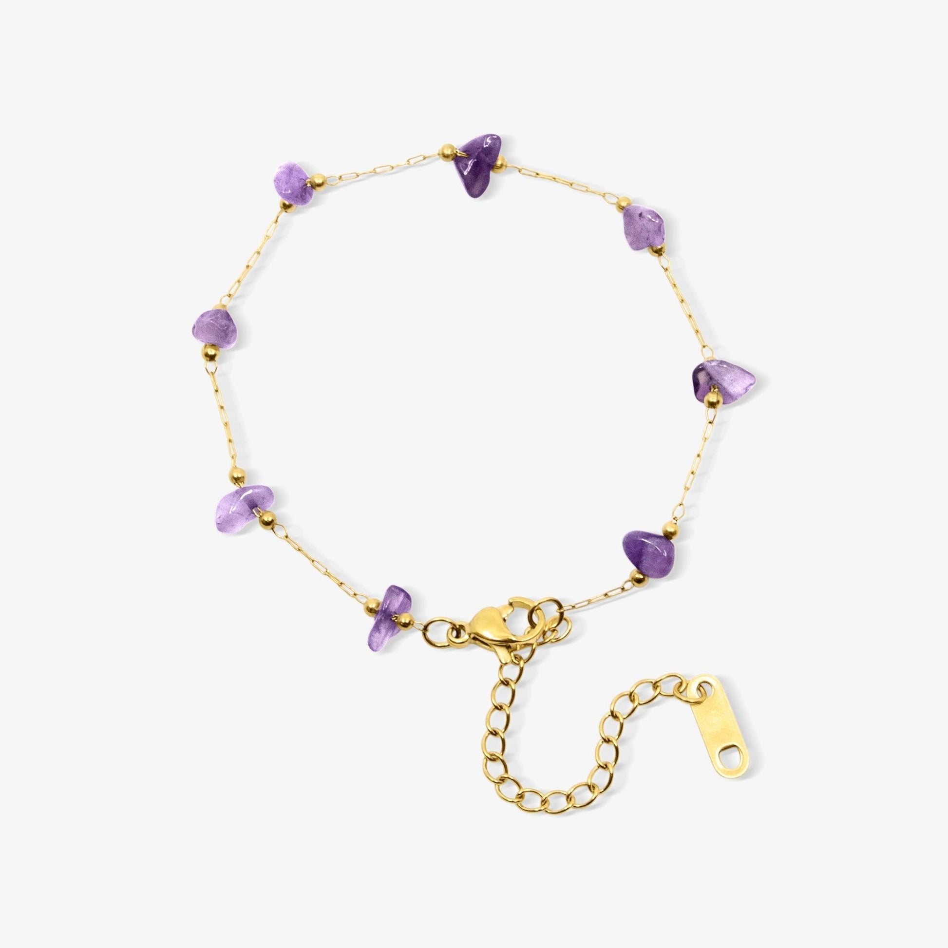 Amethyst Angel Bracelet - EVRYJEWELS