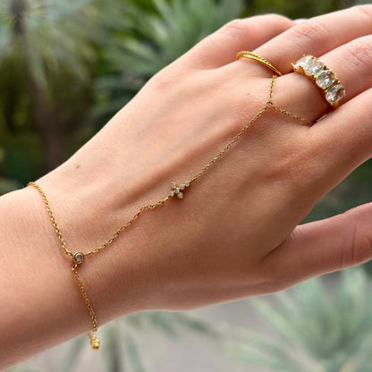 Sunday Angel Hand Chain - EVRYJEWELS