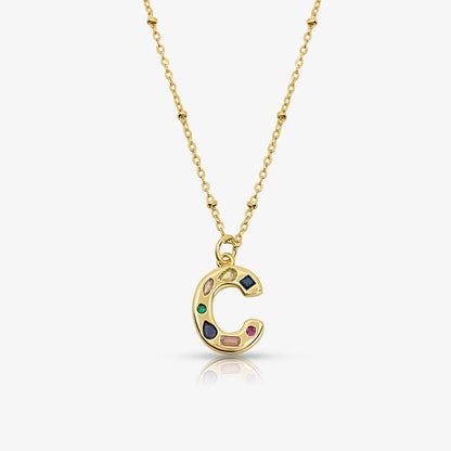 Bright Babe Initial Necklace - EVRYJEWELS