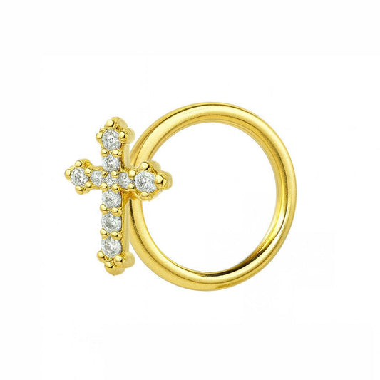 Cross Babe Nose Ring - EVRYJEWELS