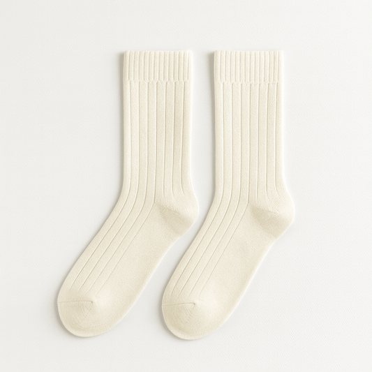 Essential Ribbed Crew Socks - EVRYJEWELS