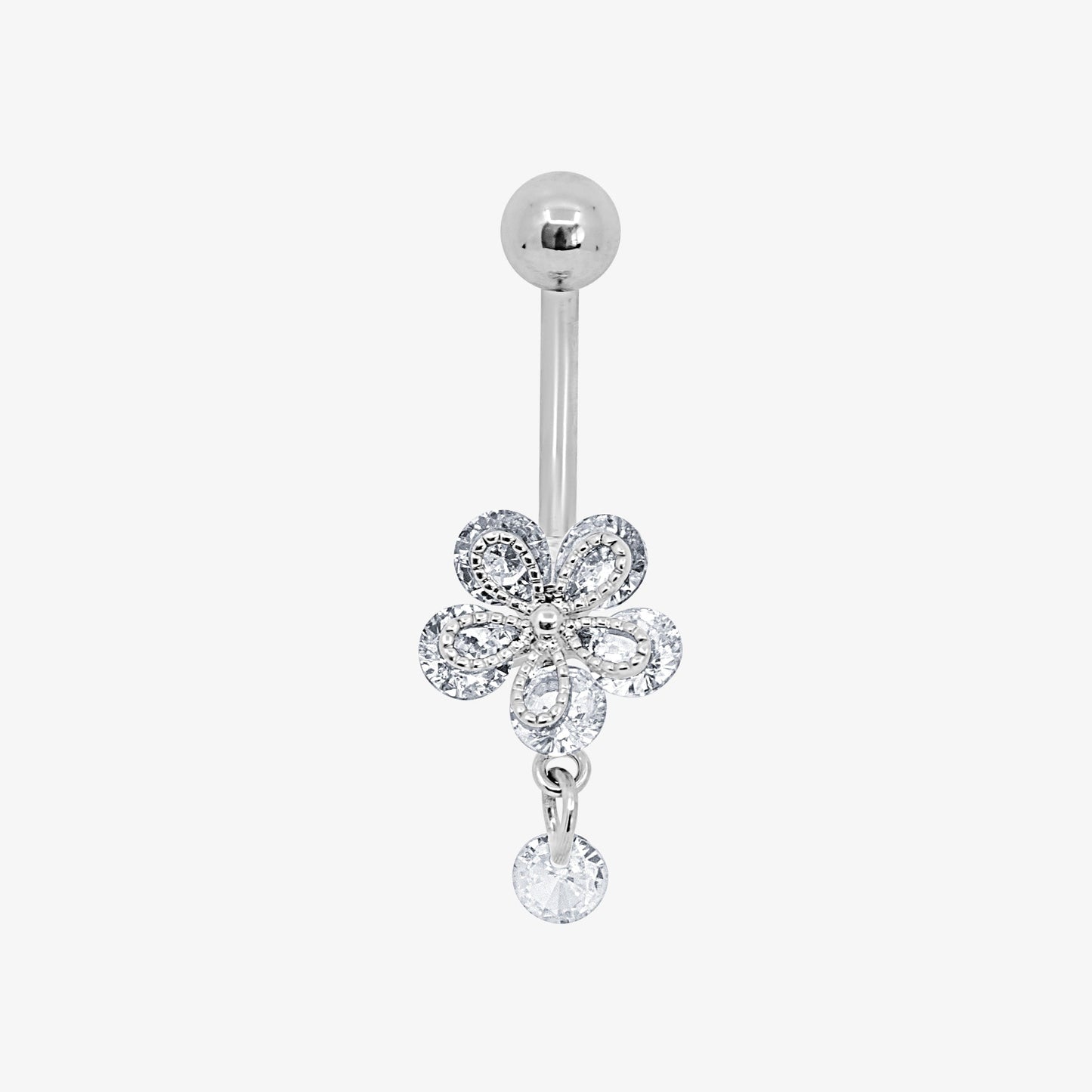 Flower Kiss Belly Ring - EVRYJEWELS