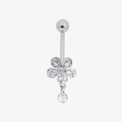 Flower Kiss Belly Ring - EVRYJEWELS