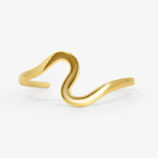Icon Edge Arm Cuff Gold - EVRYJEWELS