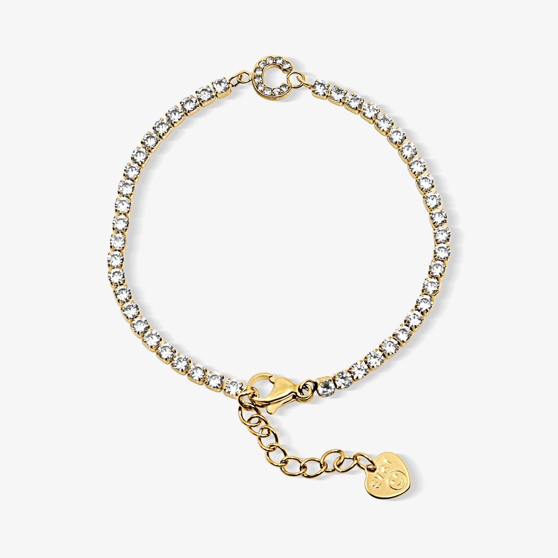 Icy Initial Tennis Bracelet - EVRYJEWELS