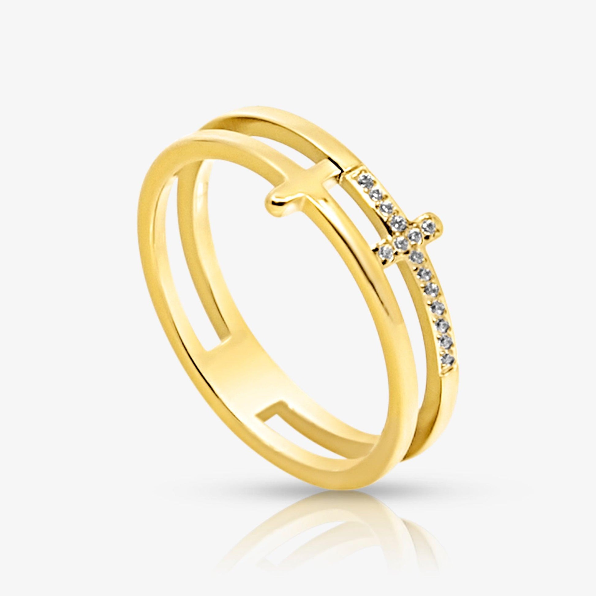 Divine Darling Cross Ring - EVRYJEWELS