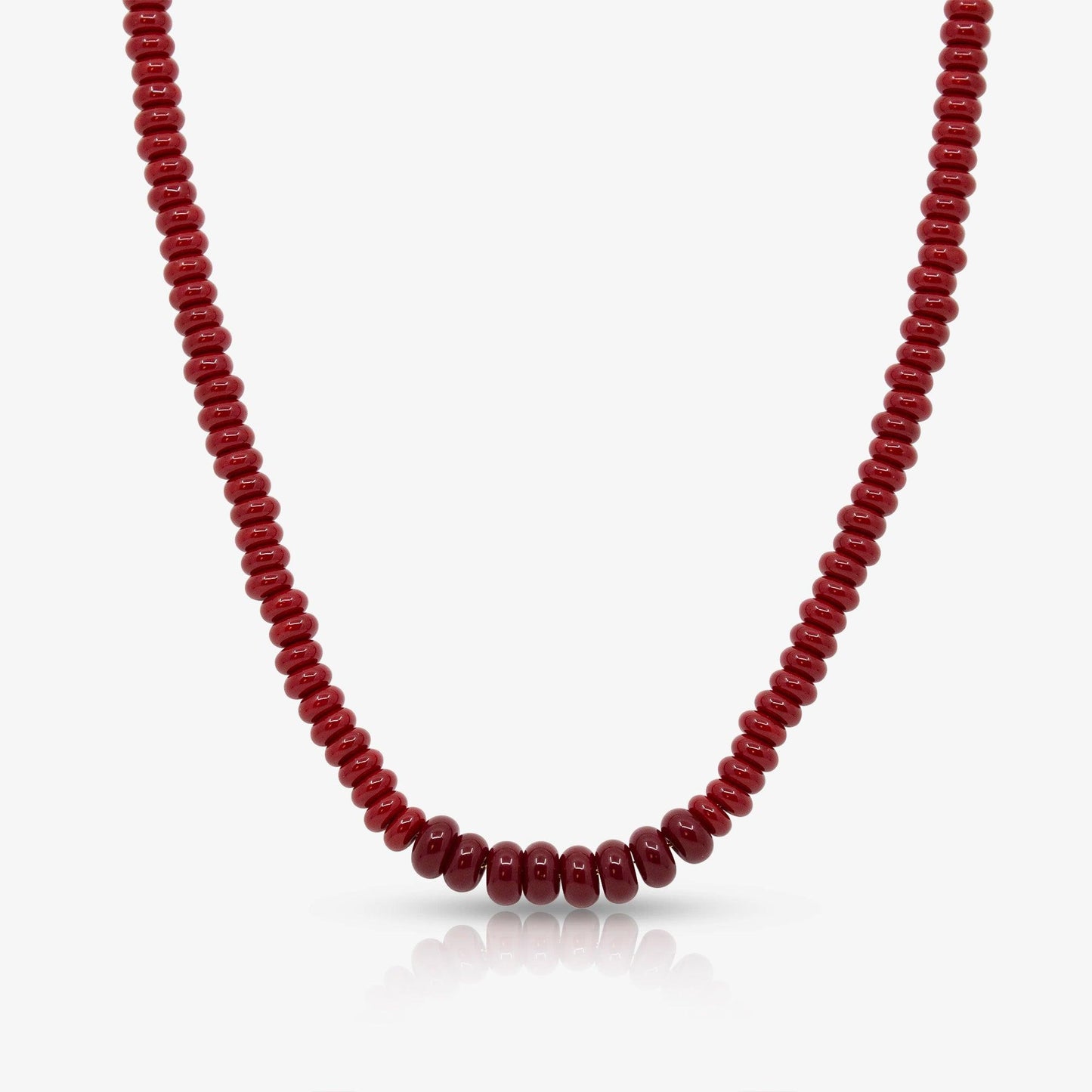 Scarlet Glow Beaded Necklace - EVRYJEWELS