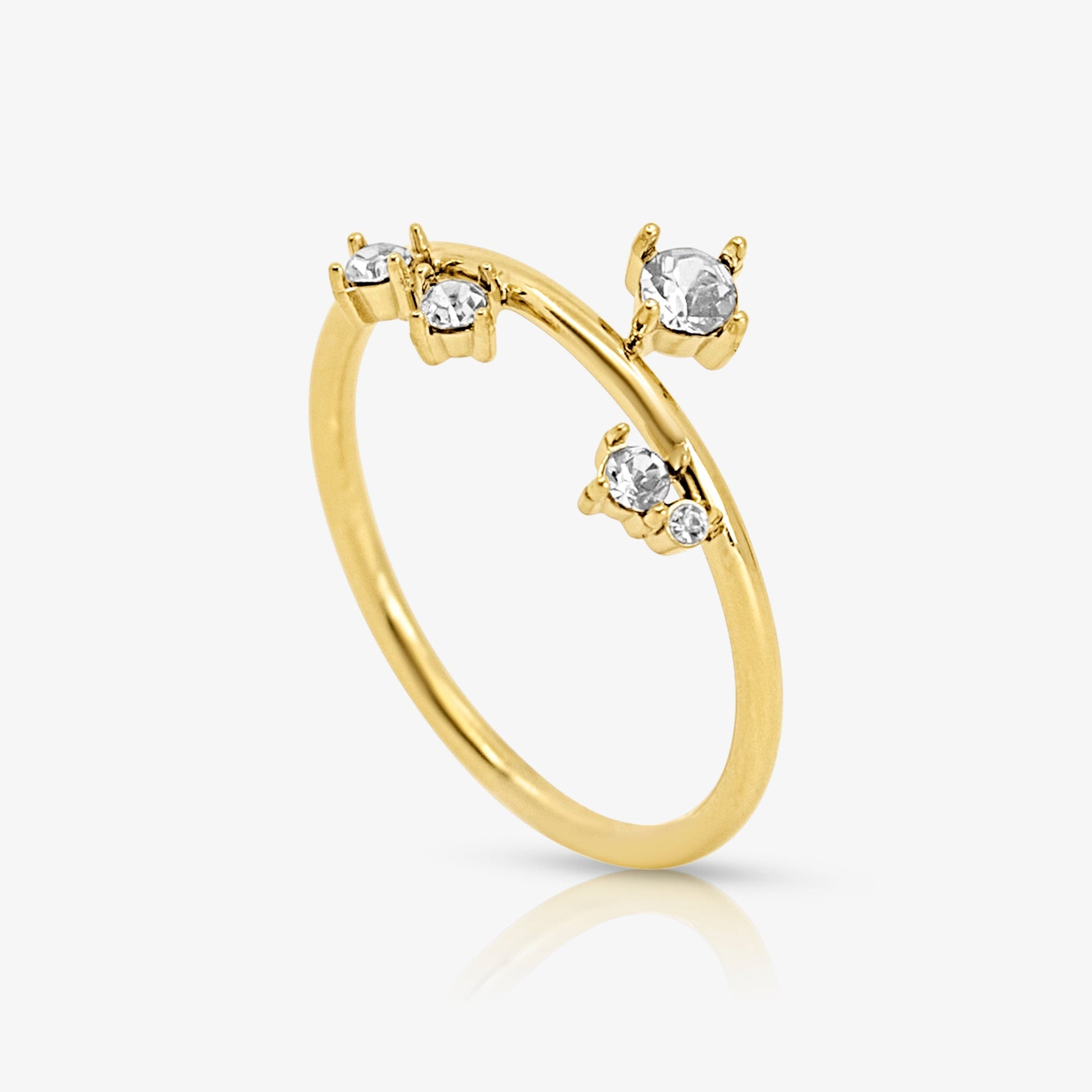 Triple Spark Drop Ring - EVRYJEWELS