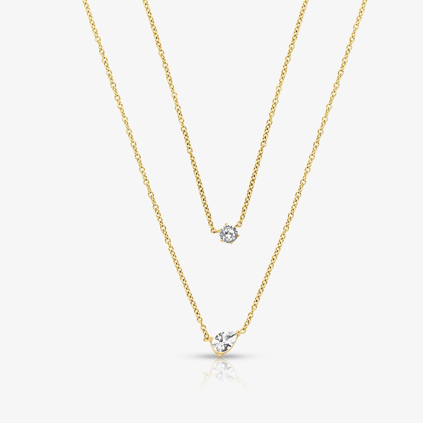 Whisper Shine Necklace 2 Piece Set - EVRYJEWELS